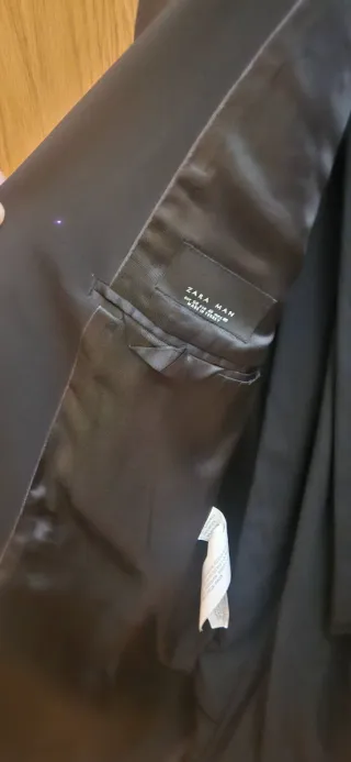 Traje Zara Negro Hombre