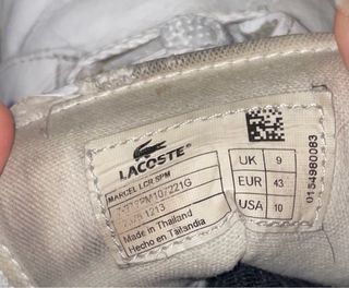 Zapatillas Lacoste Blancas