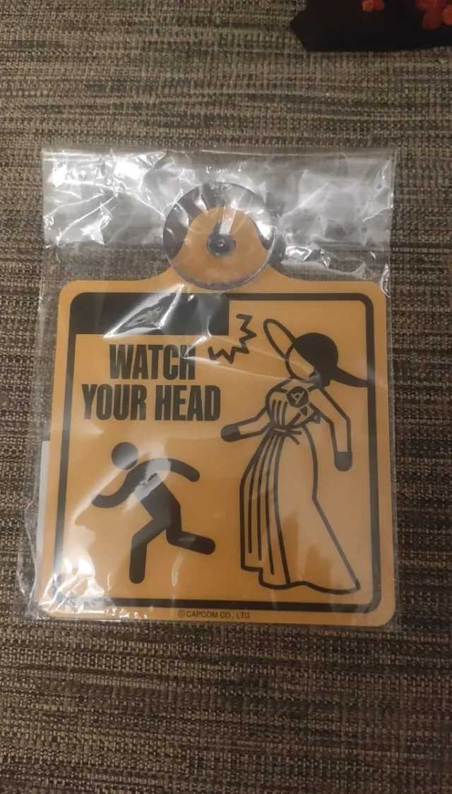 Resident Evil Señal Coche Watch Your Head Capcom