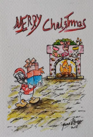 Pintura original aquarela