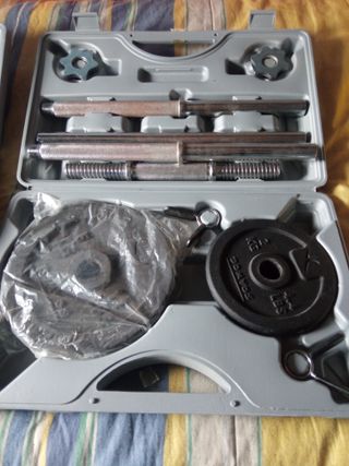 Maletín de pesas con discos