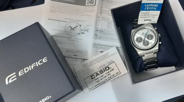Casio Edifice cronógrafo zafiro