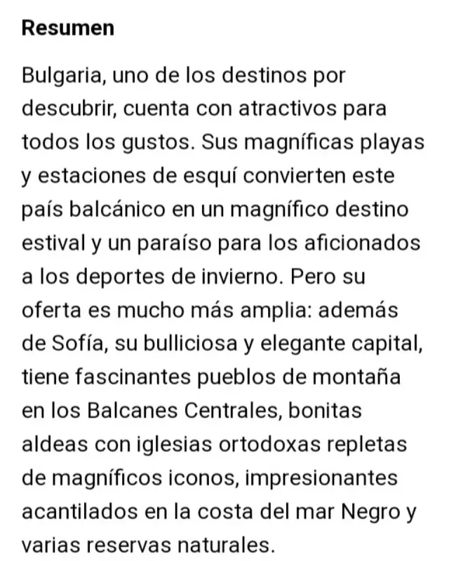 Guía  Visual de Bulgaria