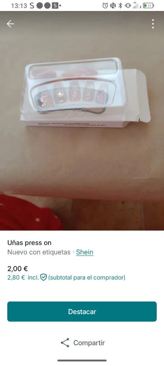 Tres juegos de Uñas press on Shein