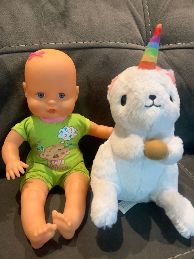 Set peluche Nenuco e unicorno