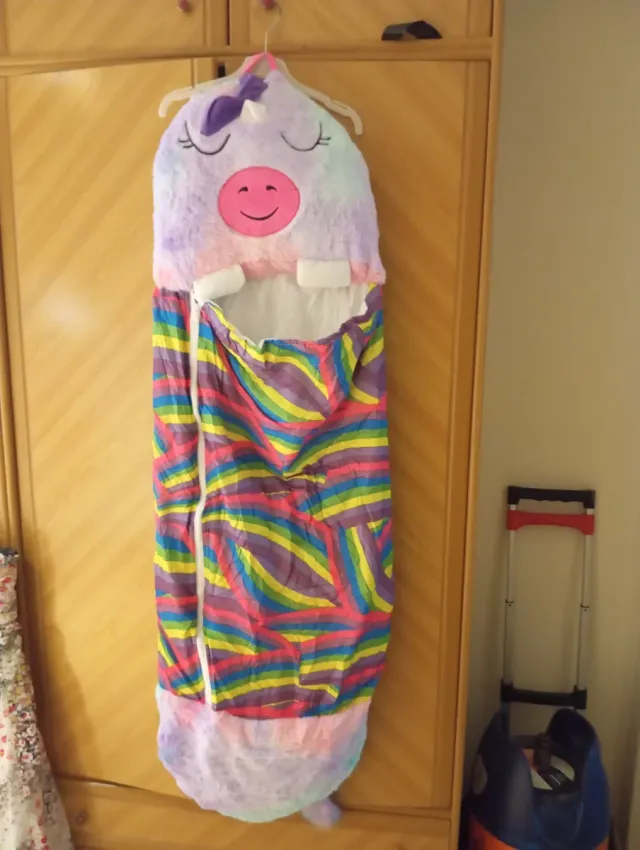 Saco de dormir unicornio arcoíris