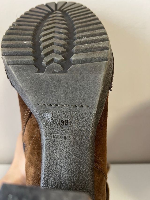 Stivaletti marroni con pelliccia