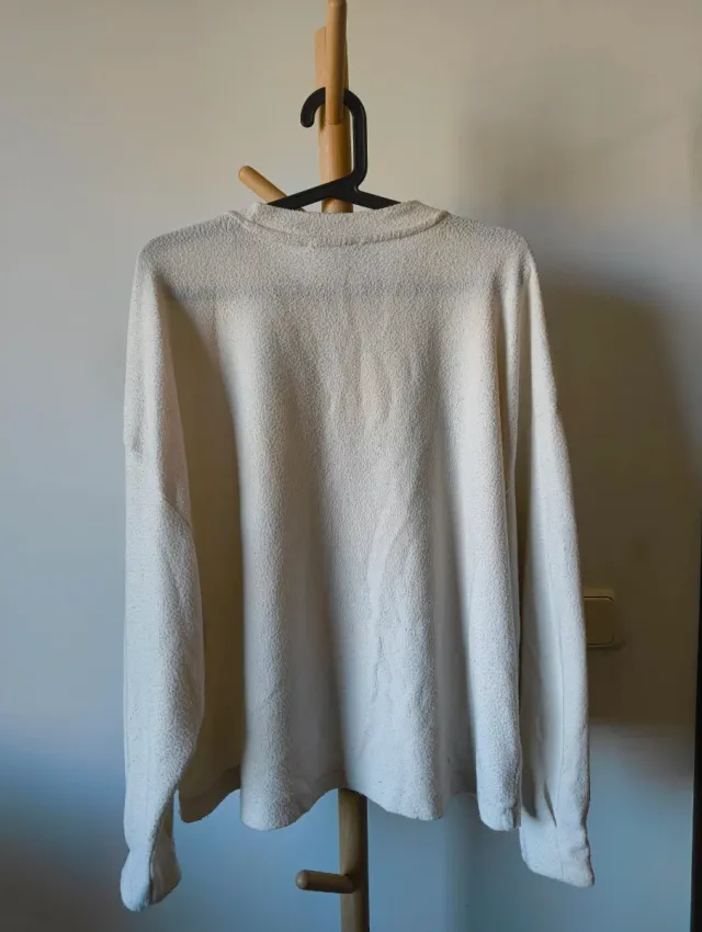 Jersey Stradivarius Blanco Talla L Mujer