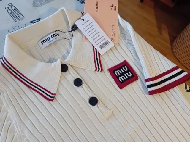 Polo Miu Miu canalé