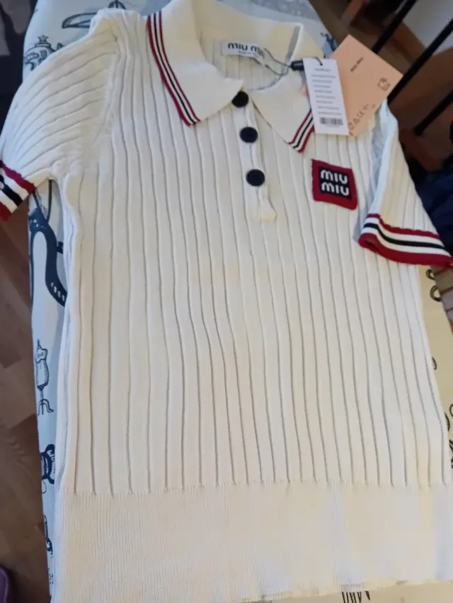 Polo Miu Miu canalé