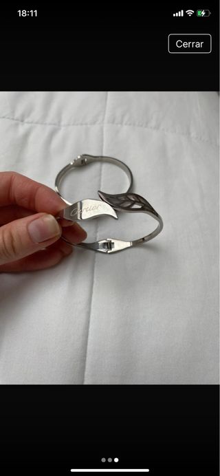 Lote 2 pulseras acero inoxidable