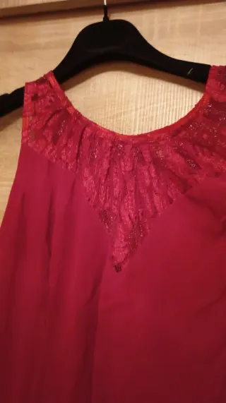 Vestido fiesta rojo talla 44