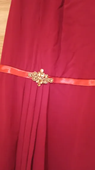 Vestido fiesta rojo talla 44