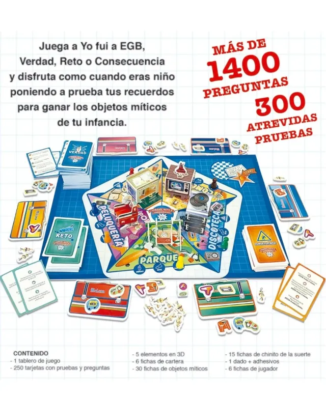 Juego de mesa Yo Fui a EGB