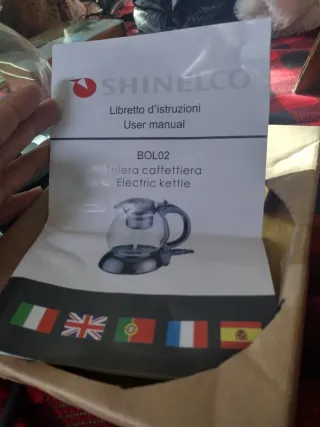 SHINELCO BOL02 Teiera caffettiera elettrica