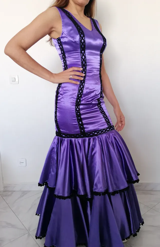 Traje Flamenca Raso+Regalo