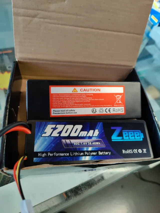 2 Baterías Zeee 5200mAh 80C 7.4V