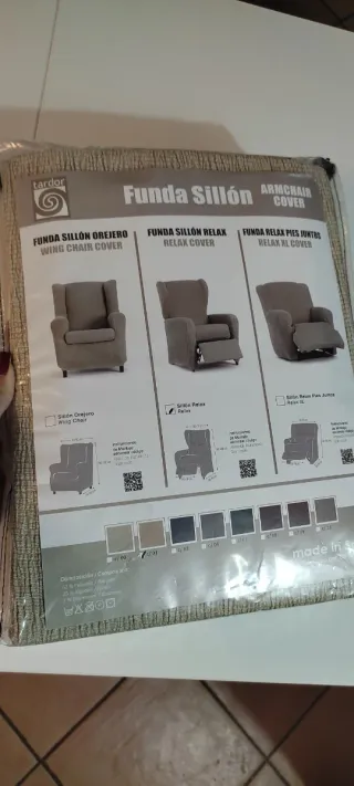 Copripoltrona Tardor Tessuto Beige/Grigio