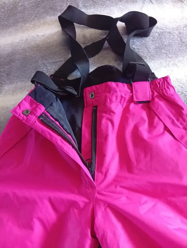 Pantalones de nieve con tirantes talla 10