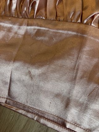 Top Shein raso rosa cerniera laterale taglia XS