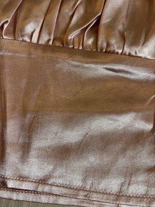 Top Shein raso rosa cerniera laterale taglia XS