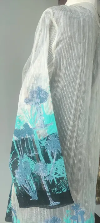 Blazer mujer Beige y estampado