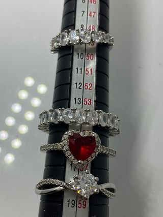 Lote 4 Anillos Plata S925