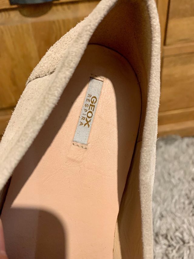 Mocassini Geox Beige con Borchie