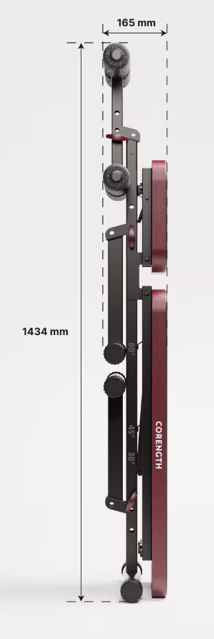 Banco de pesas Corength y discos