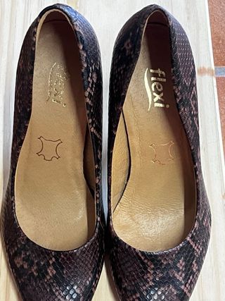 Zapatos Flexi Talla 37 Piel Serpiente