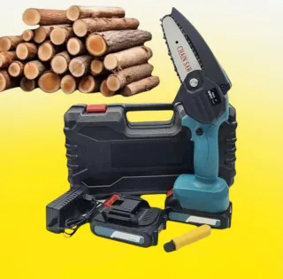 Mini Motosega a 2 Batteria + valigia elettrosega 