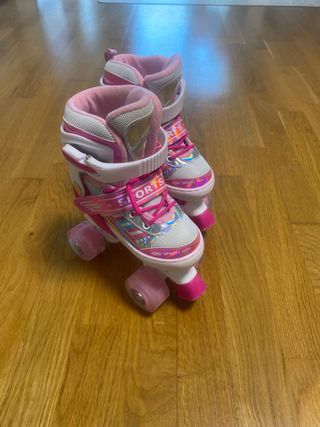 Patines 4 ruedas infantiles con luces talla31-34 S