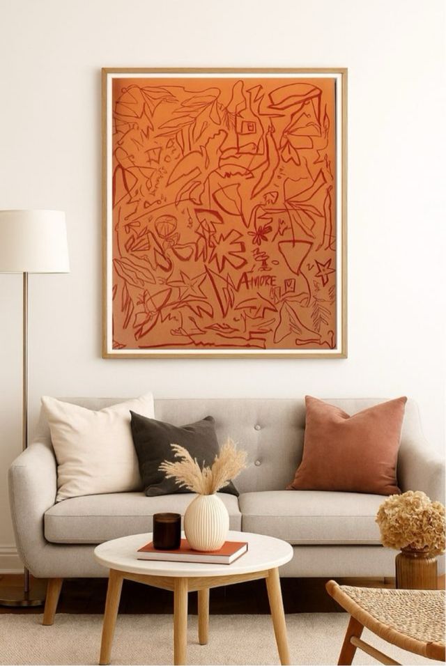 Lienzo pintado a mano