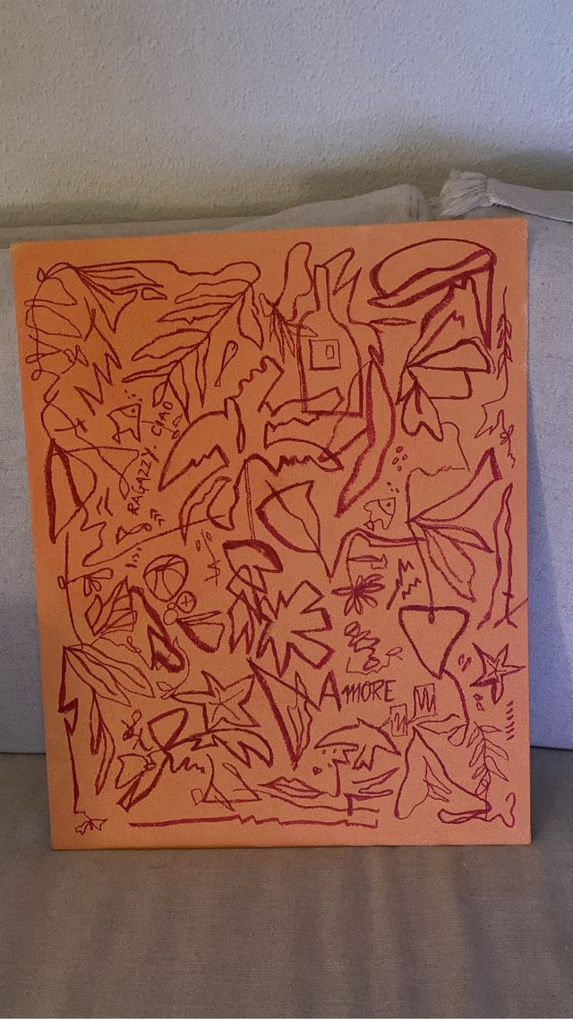 Lienzo pintado a mano