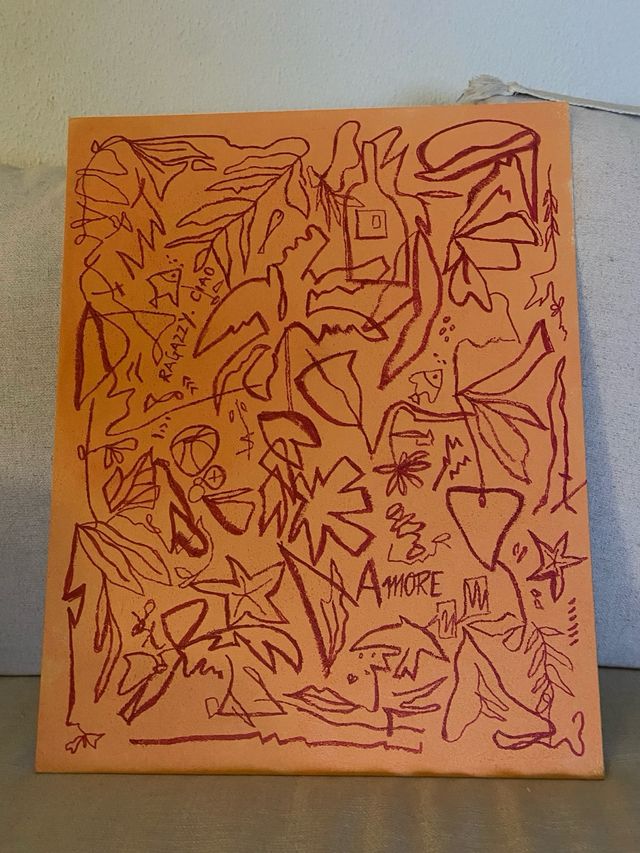 Lienzo pintado a mano