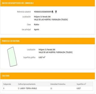 Terreno en venta en Fuensalida