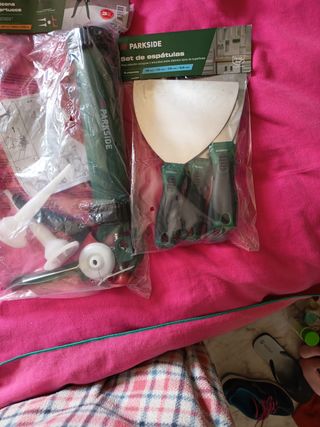 Lote Pistola Silicona y Set Espátulas