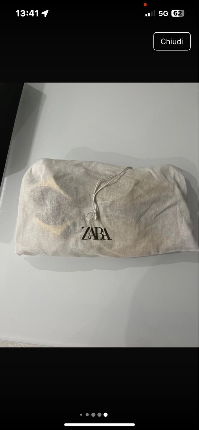 Décolleté Zara oro tacco gattino