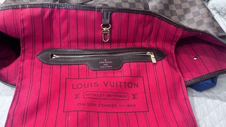 Bolso Louis Vuitton Original Marrón y rojo