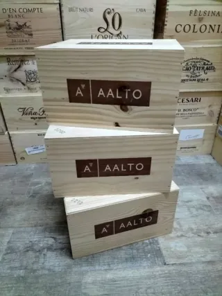 Confezione da 3 scatole portaoggetti in legno con coperchio