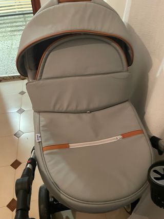 Carrito de bebé 3 piezas gris