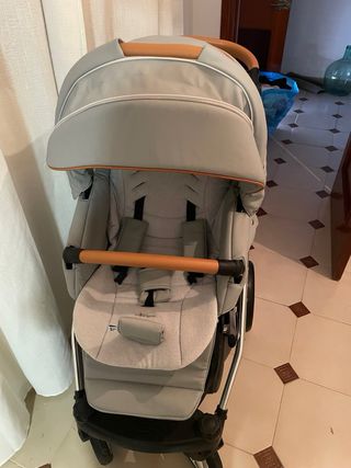 Carrito de bebé 3 piezas gris