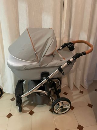 Carrito de bebé 3 piezas gris