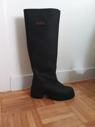 Botas de agua Cuplé negras con forro interior