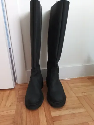 Botas de agua Cuplé negras con forro interior