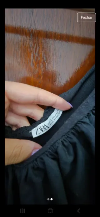 Body Zara com folhos