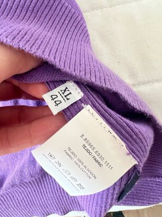 Jersey Roberto Verino Morado Talla XL