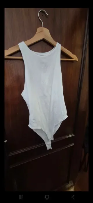 Body Básico Branco Zara Tamanho Único