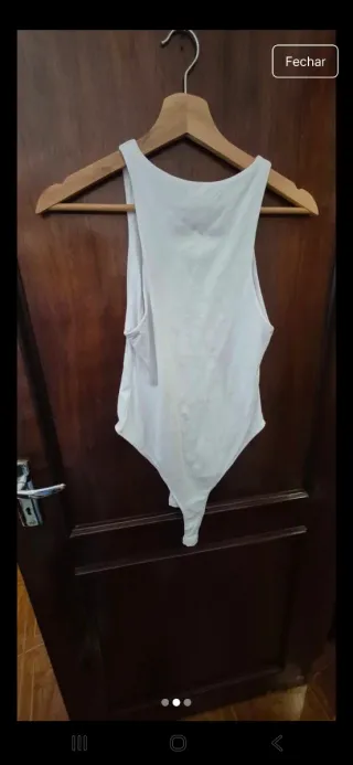 Body Básico Branco Zara Tamanho Único