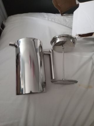 Cafetera de émbolo de acero inoxidable